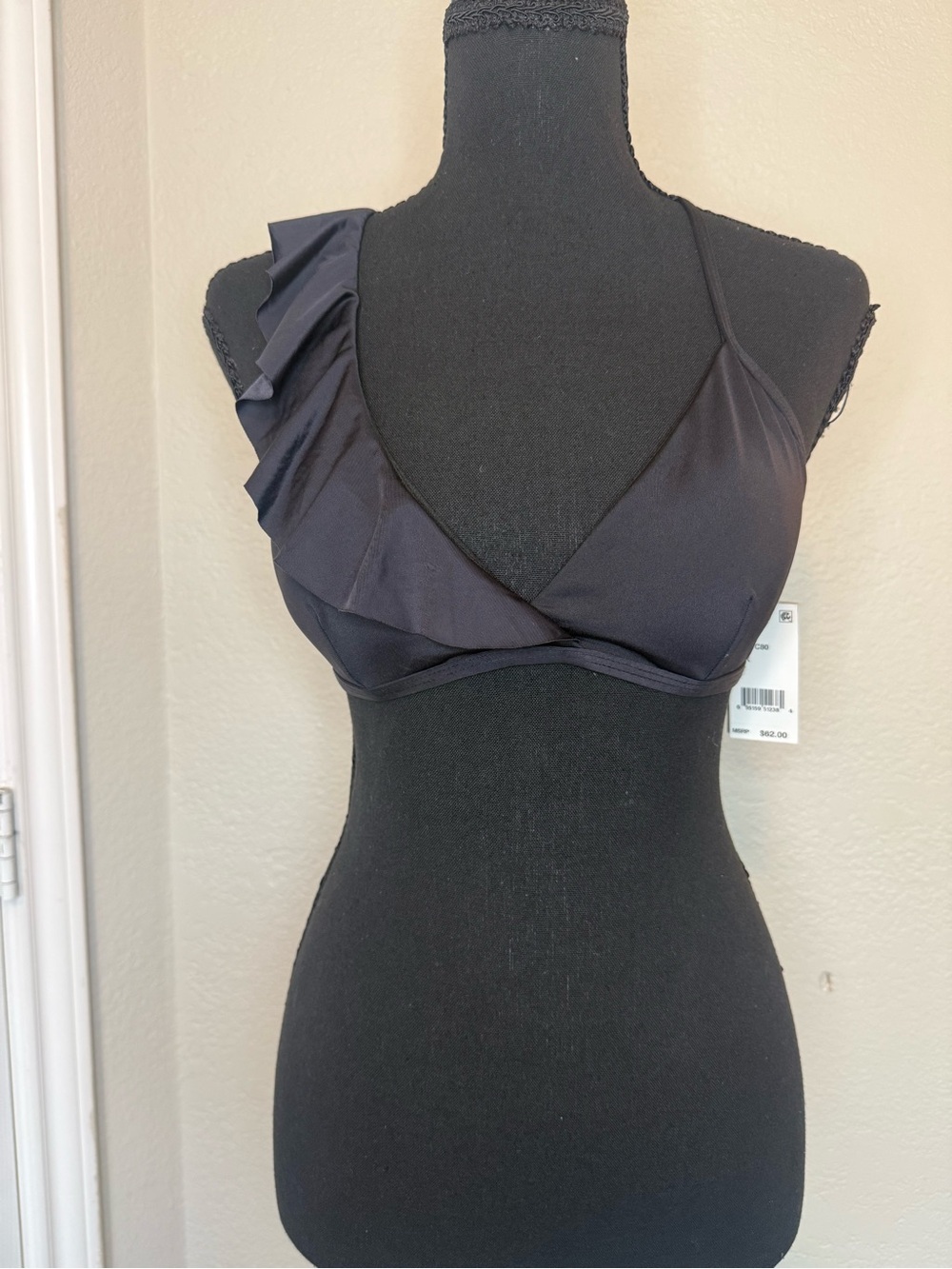 Kenneth Cole Reaction Black Ruffle Bikini Set - Picture 3 of 9